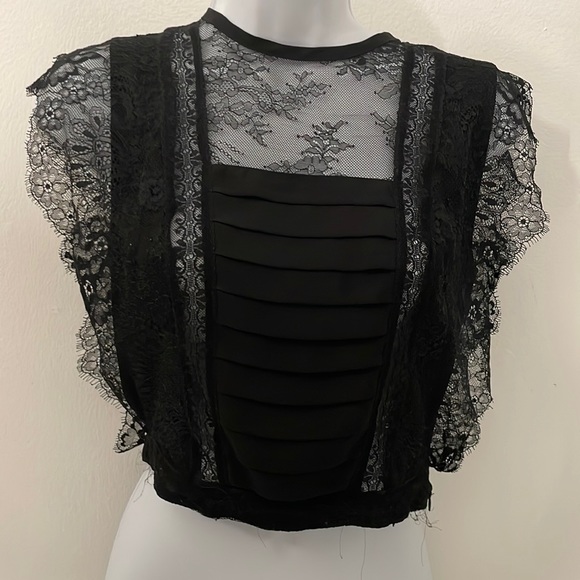 Zara Basic lace top - Picture 1 of 3